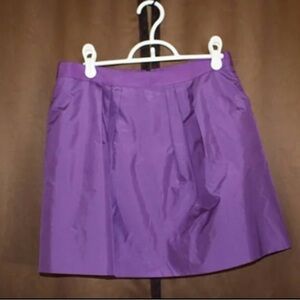 J Crew Orchid Tafeta Mini Skirt 4 NWOT